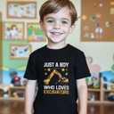 Habudda Toddler Boy Shirts Car T-Shirt for Boys Truck Graphic Tees Little Kids Summer Short Sleeve Cotton Tops 2T 3T 4T-8Y