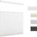 UNISHADES Top Down Bottom Up Cellular Shades Cordless Honeycomb Blinds for Indoor Windows, for Windows Size (31" W 48" H) Colour (White - Light Filtering)