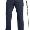 TBMPOY Mens Golf Pants Classic Fit Lightweight Comfortable Dress Work Business Casual Pants with 5 Pockets (38, Navy)