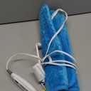 WOOMER Extra Large Heating Pad, 17"x33" XL Heating Pad, Heat Pad with Multi-Color Option, Moist Heat Therapy Feature, Auto Shut-Off, Power Cords Storage Belt, Blue
