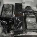 Yisuro Porch Lights with GFCI Outlet, Dusk to Dawn Motion Sensor Outdoor Light, 3 Lighting Modes Exterior Fixture, Outside for House Front Door Patio Garage(2 Pack Black)