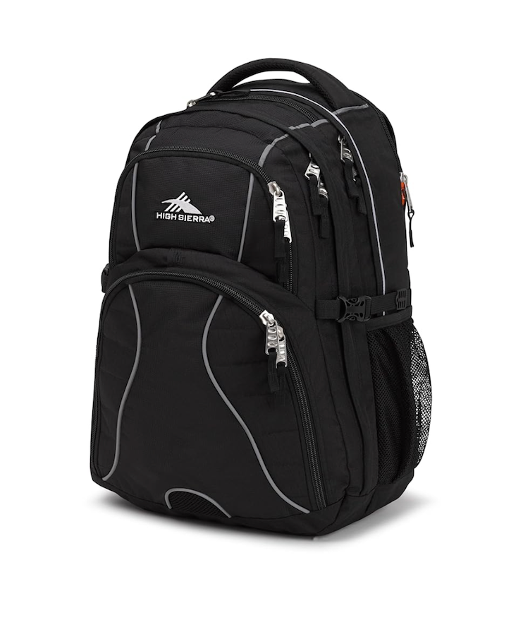 High Sierra Swerve Laptop Backpack, Black, One Size