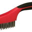 Red Devil 4162 Soft Grip Stainless Steel Wire Brush, 10", Steel