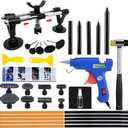 Car Dent Removal Kit, 35PCS Dent Puller, Paintless Dent Repair Kit with Double Pole Bridge Dent Puller for Auto Dent Removal, Minor dents, Door Dings and Hail Damage 