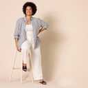 Amazon Essentials Women's Pull On Linen Blend Drawstring Relaxed Fit Wide Leg Pant, XL