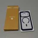 Miracase Magnetic for iPhone 17 Pro Case 6.3" [Compatible with MagSafe] Full-Body Phone Case with Built-in Glass Screen Protector & Camera Control,Drop Proof iPhone 17 Pro Cover, Dark Blue