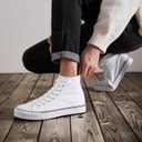 ZGR Men's High Top Canvas Sneakers Lace Up Classic Casual Walking Shoes 9