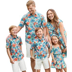 The Children's Place Womens Short Sleeve Casual Dress (X-Large, Hawaiian Floral)