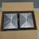 Elimavi Passive Bookshelf Speakers for Home Theater Surround Sound, Satellite Stereo Speakers with Classic Wood Grain for Record Player/Computer/TV, Wall Mountable, Cable Included, Black