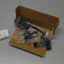 Ideal Security Door Handle with Inside Latch for Storm and Screen Doors, Black (2Piece Set)