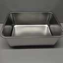 Stainless Steel Tray Dish Plate, Food Storage Container for Fruit Vegetables Rectangle Metal Dinner Plates for BBQ, Dining, Party, Buffet, Dishwasher Safe (L), Set of 4