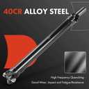 A-Premium 41.12" Rear Complete Drive Shaft Prop Shaft Driveshaft Assembly Compatible with Hummer H3 2006 2007 2008 2009 2010, AWD or 4WD, 3.5L 3.7L 5.3L, Replace# 15090364, 15237029