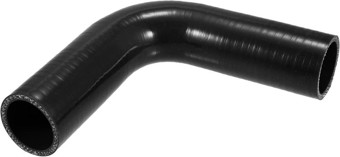 X AUTOHAUX 40mm 1.57" ID 90 Degree Elbow Silicone Reducer Hose Pipe Bend Turbo Water Intercooler Black