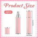 2PCS Travel Perfume Bottle 10ml Atomizer Perfume Spray Bottle Pink | Mini, Portable, Cologne Dispenser, Leather, Empty, Fragrance Pump Dispenser, for Many Scenes, Gifts, Small, Refill Sample