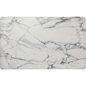 SoHome Cozy Living Anti Fatigue Mat Kitchen Mat Non Slip Stain Resistant Easy Clean 1/2 Inch Thick Kitchen Floor Mats, Marble White 20" x 36"