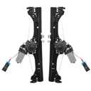 Front Right Power +Left Power Window Regulator and Motor Assembly Compatible with Fiat 500 1.4L 2012-2019 Replaces Part Number 751-649 751-648 Driver Side + Passenger Side