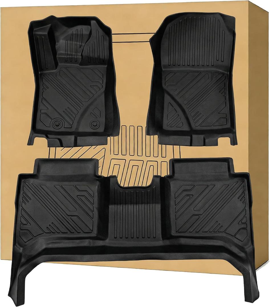 All Weather Floor Mats Floor Liner Waterproof Rug for Ford Ranger 2019-2023