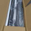 Furnulem Retro Night Stand with 3 Drawers and 2-Tier Shelf, Small Nightstand Side Table, Vintage Storage Dresser for Bedroom, Fabric Drawer Organizer for Closet, Beside Furniture