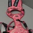 Heavy Duty Tactical Dog Harness for Large Dogs, No Pull Adjustable Pet Harness Reflective Service Training Easy Control Pet Vest Military K9 Working Dog Harnesses- Large, Pink Camo