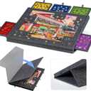 Lavievert Tilting Puzzle Board with 2-in-1 Designed Stand & Cover, Super Lightweight Felt Plateau Storage with 5 Drawers for Adults, Portable Jigsaw Puzzle Table for Up to 1000 Pieces Gray