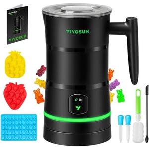 VIVOSUN Gummy Maker Machine, Hands-Free Candy Maker, Oil Infused Edible Mixer with Dual Rotor, Food-Grade Stainless Steel Pot and Silicone Molds, for Gummies Bear, DIY Candies, Party Treats