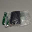 BLACK GENUINE LEATHER Trifold Biker's Wallet ID Card Holder w/Chain Skull