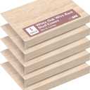 Ilyapa Wire Shelf Covers for Wire Shelving 36 x 16 in. 5 Pack PVC Faux Wood Rack Covers for Pantry, Linen Closets & Shelves, Pantry Shelf Cover - Wooden Oak Print