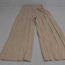  Set for Women Backless Lace Halter Top and Pleated Flowy Pants B (M, A Apricot)