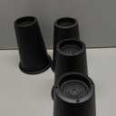 Bed Risers 8 Inch Heavy Duty, Round Furniture Risers for Bed Desk Table Sofa CouchBed Lifts Risers, Support up to 6000 Lbs(4 Pack Black)