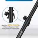 Vondynote Set of 2 Speaker Poles for Subwoofer Height Adjustable Fit M20 Threaded Mount and 35mm Mount Speaker Extender with Carry Bag