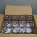 novelinks 32 oz Plastic Food Storage Jars with Metal Lids – 11 Pack BPA-Free Clear Airtight Containers for Pantry, Spices, Snacks, Kitchen & Bathroom Organization – Leak-Proof Reusable Jars (Silver)