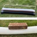 3 pack Flexible Rain Gutter Downspout Extensions,Drain Downspout Extender,Gutter Extension Flexible,Down Spout Drain Extension Pipes,Extendable from 21 to 60 Inches (3pcs white)