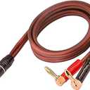 XMSJSIY Banana Plug to RCA Speaker Cable,Speaker Wire RCA Male to Banana Plugs(2banana) 4N OFC HiFi Speaker Wire for Subwoofer Loudspeaker - 2m