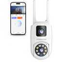 2MP PTZ Security Camera Outdoor,360 Home Surveillance Camera with Dual-LensPhone AppMotion Detection, 2-Way Audio, Color Night Vision, Cloud & SD Card StorageWiFi-2.4G