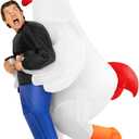 Morph Chicken Costume Adult, Inflatable Chicken Costume Adult, Animal Costumes for Men, Blow Up Costumes for Adults