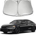 Car Windshield Sun Shade Sunshade Compatible with Honda Civic 2026 2025 2024 2023 2022 Sedan Hatchback LX EX EX-L Sport Touring Si Accessories, Car Front Window Sun Shield