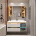 goldenwarm 5 Pack 3 Inch Matte Gold Finger Pulls Cabinet Edge Pulls Brushed Brass Drawer Handles Edge Hardware for Kitchen Cupboard (Hole Center:76mm(3in))