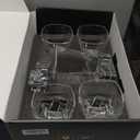 LUXULISH Whiskey Decanter Set for Men, Crystal Decanter Set With 4 Whiskey Glasses, Bourbon Decanter Set for Whiskey Lovers, Liquor Decanter Set for Dad Husband