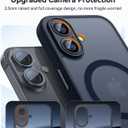 CANSHN Magnetic for iPhone 17 Case, Upgraded [Full Camera Protection] [Compatible with Magsafe] [Translucent Matte] Shockproof Protective Phone Case for iPhone 17 - Black