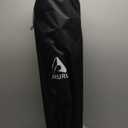 Aluminum Reclining Camping Chair, Heavy Duty Folding Lawn Chairs with 4-Stage Adjustable High Back for Adults, Compact Foldable Outdoor Patio Reclining Chair (Black, 1 Pack)