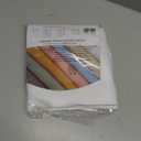 AmazerBath White Waffle Shower Curtain, 36x72 Inches, Fabric Stall Curtain With Waffle Weave, Hotel Quality Bathroom Shower Curtains