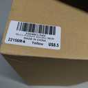 kufeiti Men's Canvas Black Casual Shoes Sneakers Low Top Lace Up Walking Shoes Sneakers for Men (Yellow)