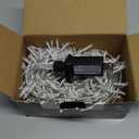 JMEXSUSS 33ft 100 LED White Christmas Lights, 8 Modes Connectable Clear Wire Twinkle Fairy String Lights Indoor, Plug-in Christmas String Lights Outdoor Waterproof for Christmas Wedding Party Tree