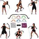 Gorilla Bow Lite All-in-One Home Gym System, Portable Resistance Band Bar for Strength Training, HIIT & Full Body Workouts, Lightweight Design for Home, Travel & Outdoor Use