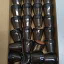 BALEINE Silicone Chair Leg Floor Protectors, Stool Leg Protectors Cap, Non-Slip Chair Leg Caps for Hardwood Floors (Black-32pcs, Round S)