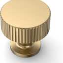 Asidrama 10 Pack Champagne Bronze Kitchen Cabinet Knobs Cabinet Hardware Zinc Knobs for Dresser Drawers (Single Hole Knob)