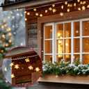 30 Pcs Christmas Gutter Hooks for Outdoor Lights S Shaped Spiral Metal Gutter Hanging String Light Clips Hooks Weatherproof Corkscrew Hangers for Xmas Halloween Outside Ornaments Party Decor