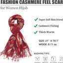 Winter Pashmina Scarf Shawl-Super Soft Warm Fashion Leopard Pashmina Wrap for Women Travel