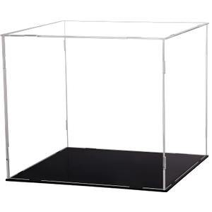Evron Display Case for Collectibles Assemble Clear Acrylic Box Alternative Glass Case for Display Action Figures Home Storage & Organizing Toys (16x13x14in; 40x33x35 cm)