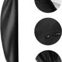Patio Umbrella Cover for Outdoor  Heavy Duty 420D Oxford Fabric with Pole & Zipper, Easy Install  Waterproof, UV Resistant, Prevents Fading & Rips  Fits 914ft Cantilever & Offset Umbrellas Black